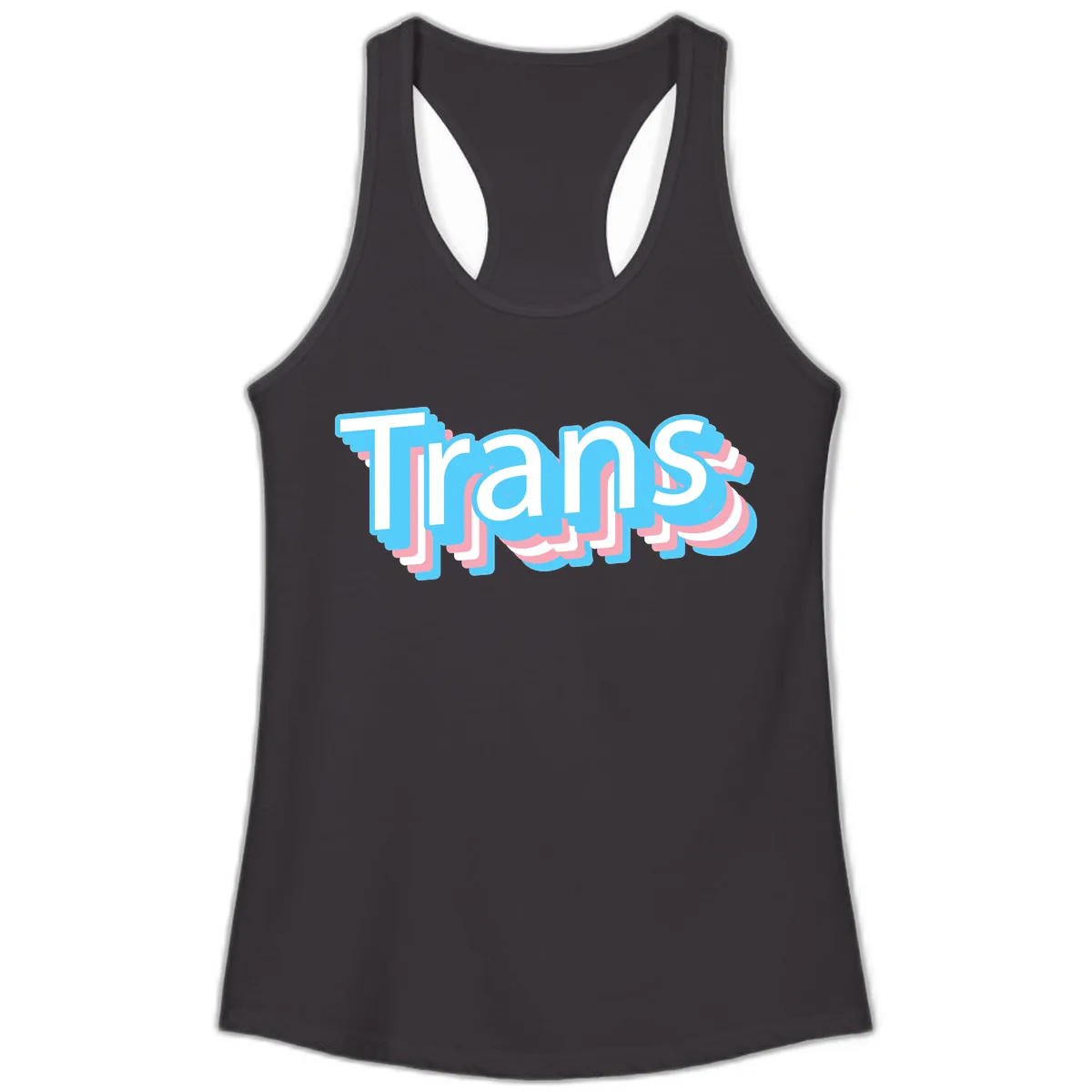 Titans Bold Layered Typography Ladies Tank in Black