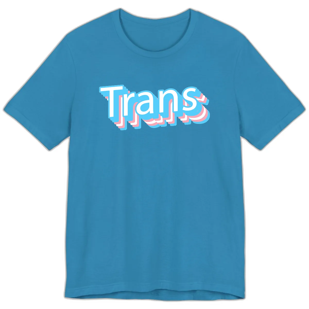 Titans Bold Layered Typography Premium T-Shirt in Aqua