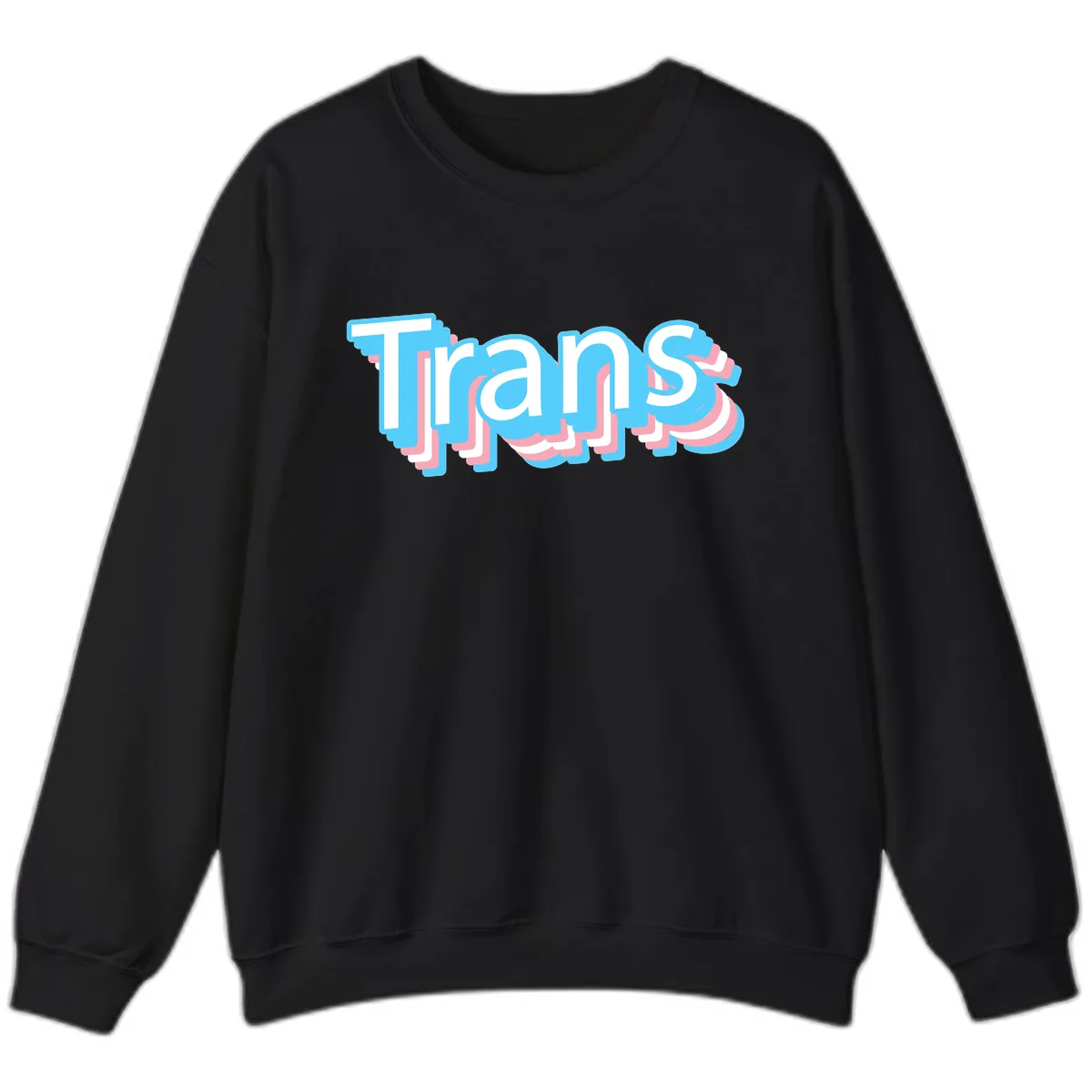 Titans Bold Layered Typography Sweatshirt in Black