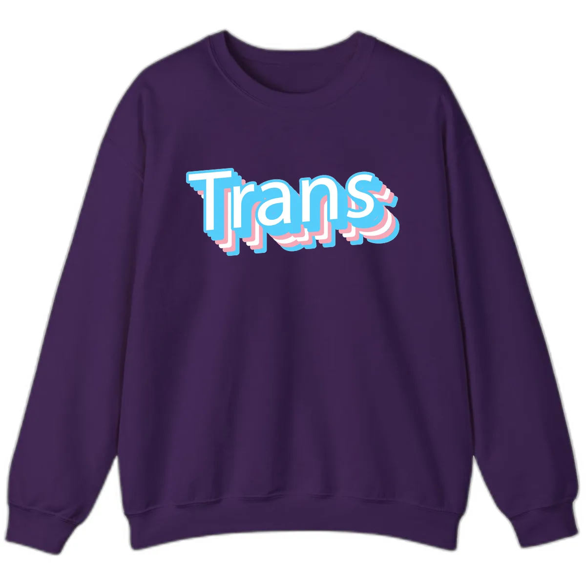Titans Bold Layered Typography Sweatshirt in Purple