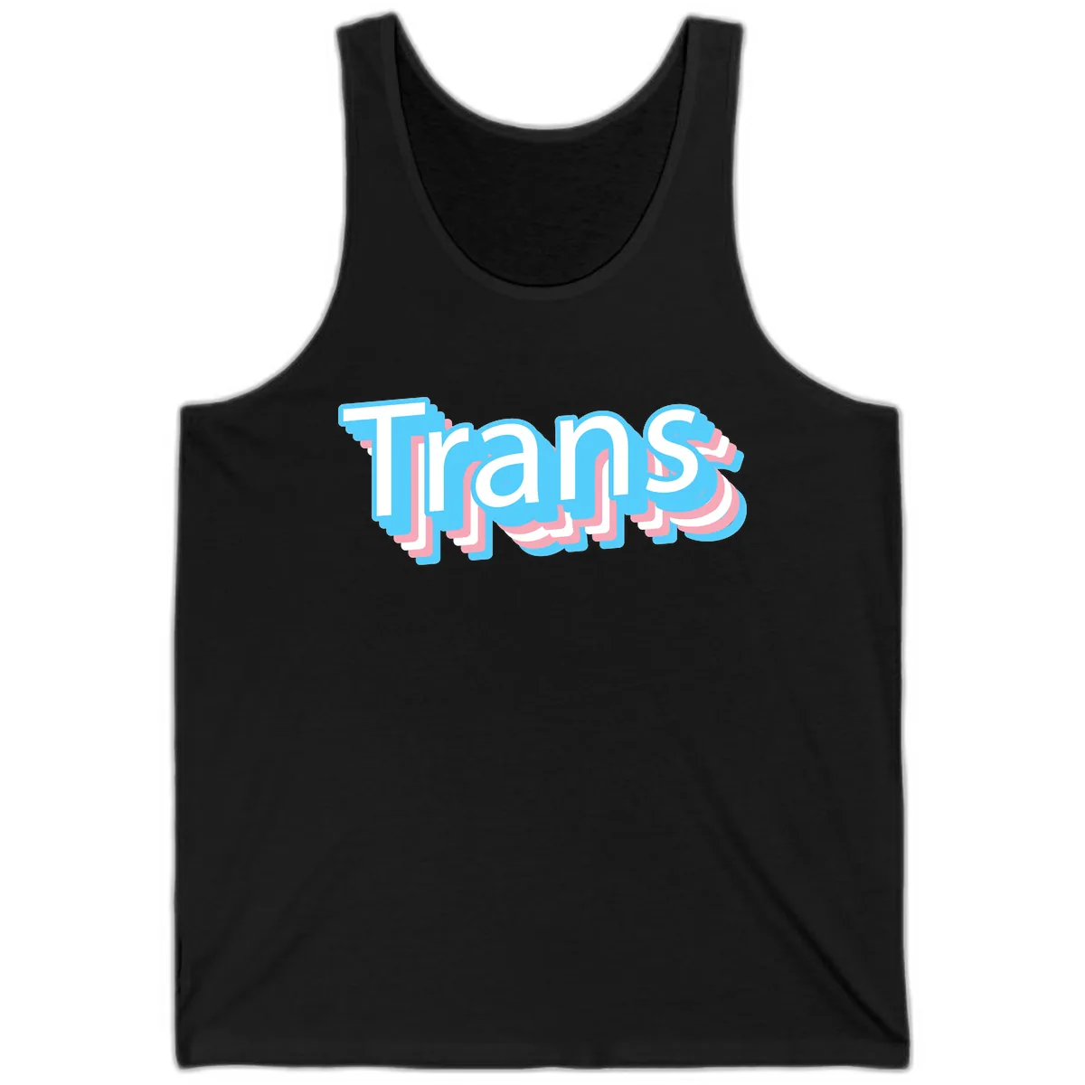 Titans Bold Layered Typography Tank in Black