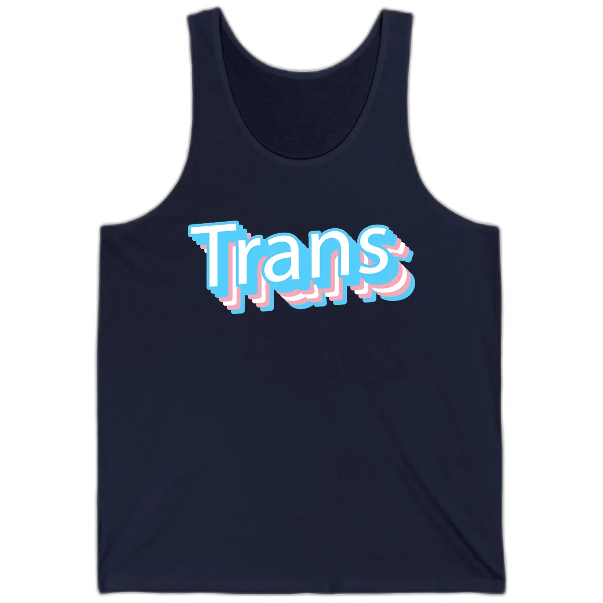 Titans Bold Layered Typography Tank in Navy