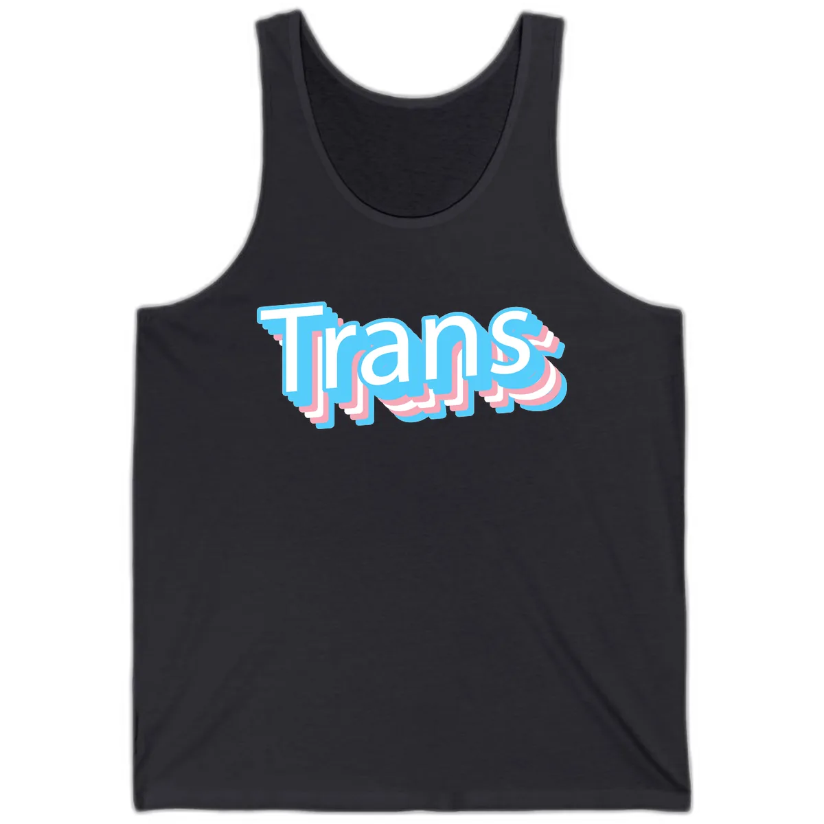 Titans Bold Layered Typography Tank in Dark Grey