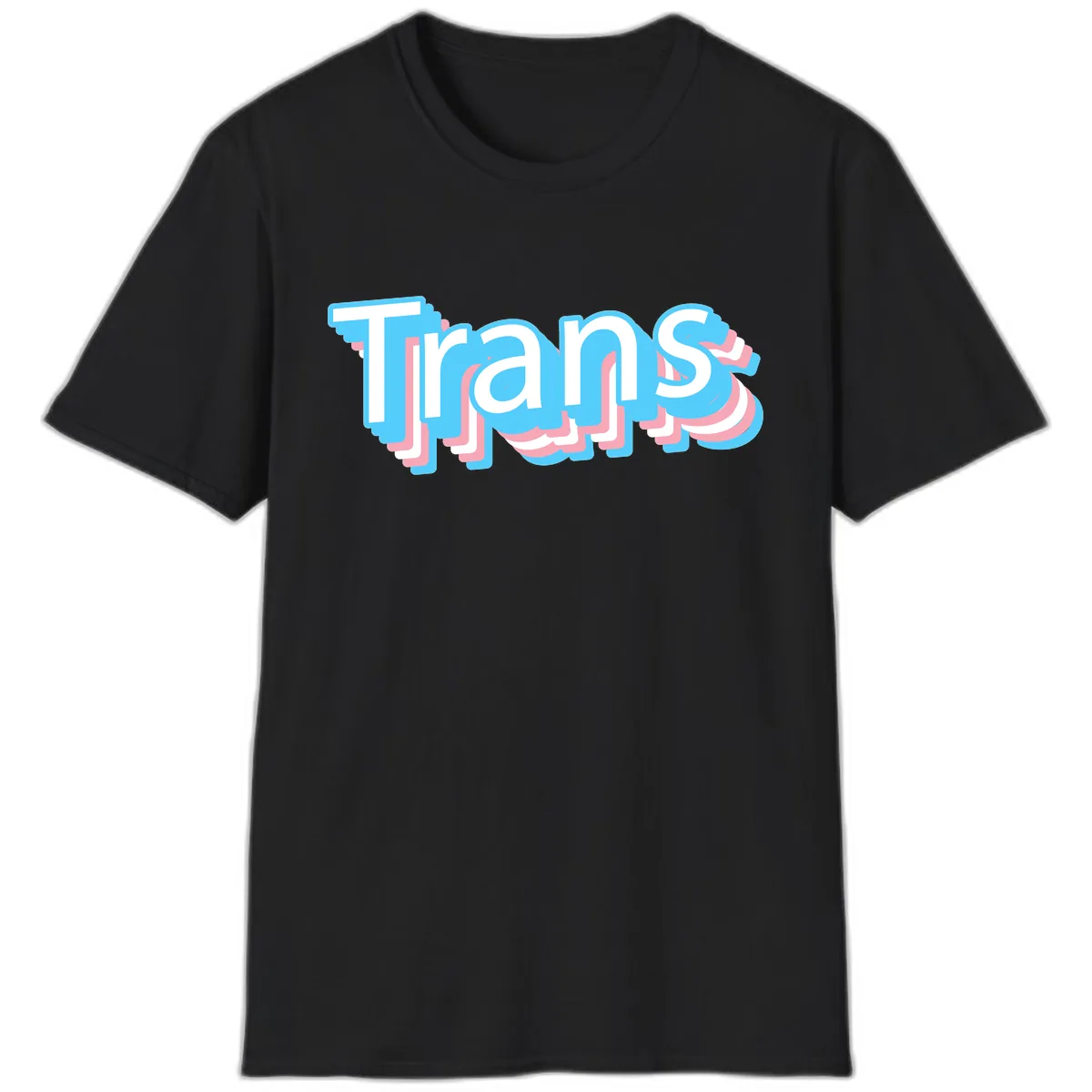 Titans Bold Layered Typography T-Shirt in Black