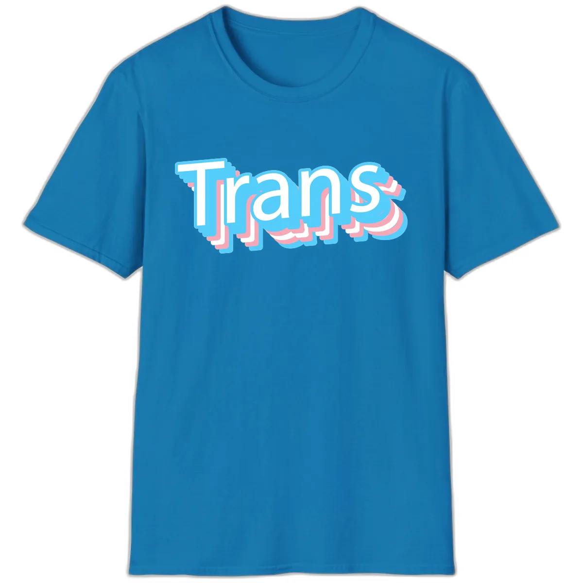 Titans Bold Layered Typography T-Shirt in Sapphire