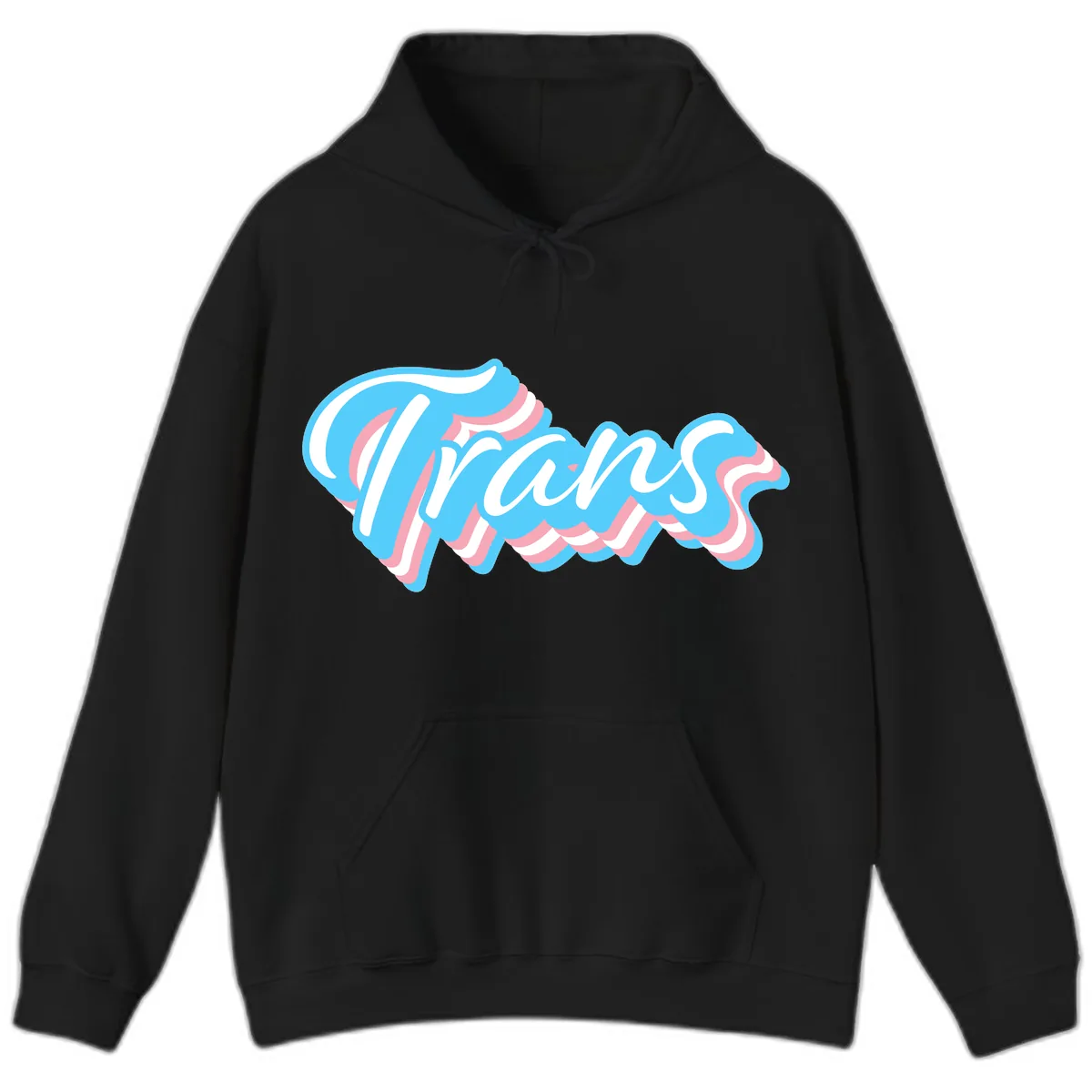 Waves Pride Design Hoodie in Black