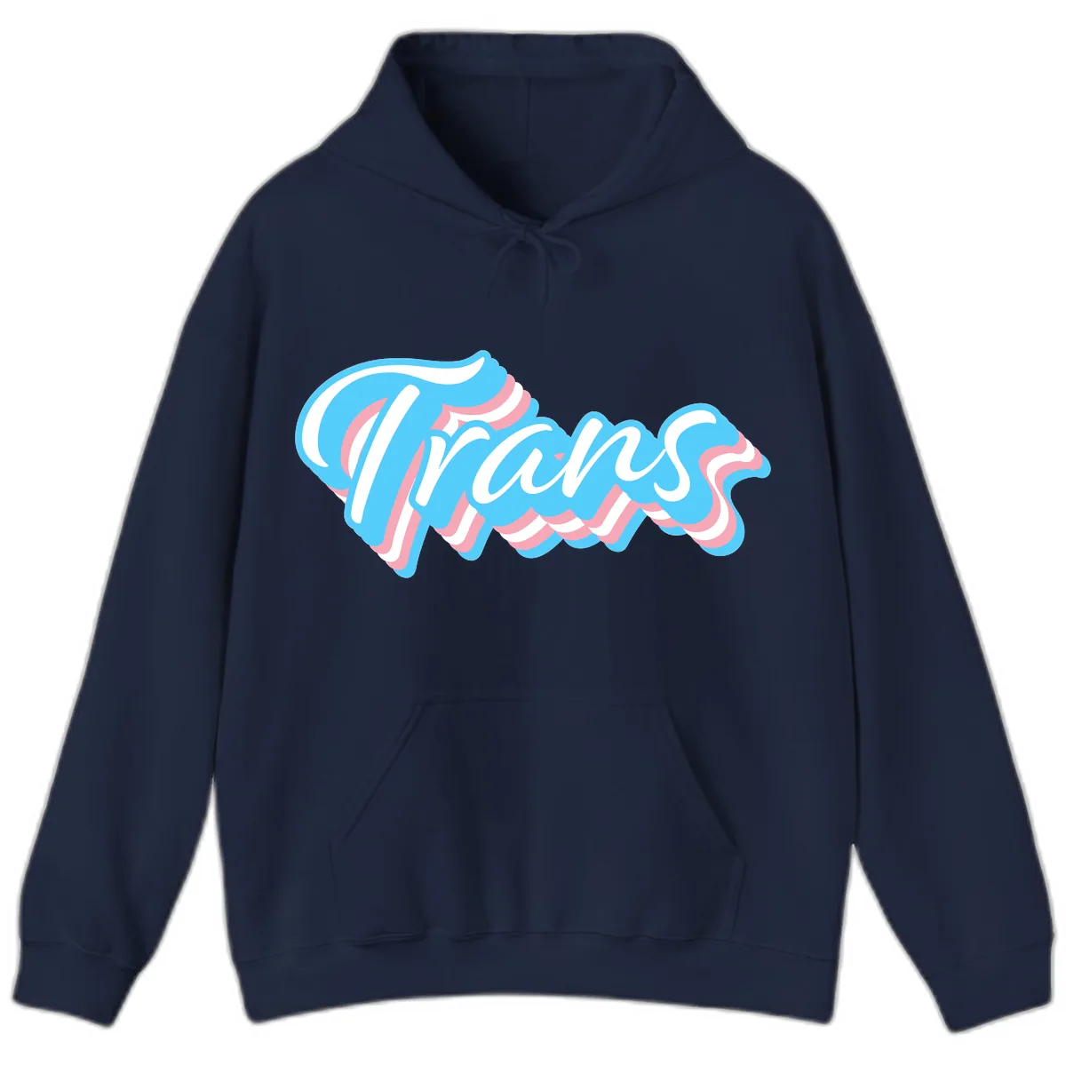 Waves Pride Design Hoodie in Navy