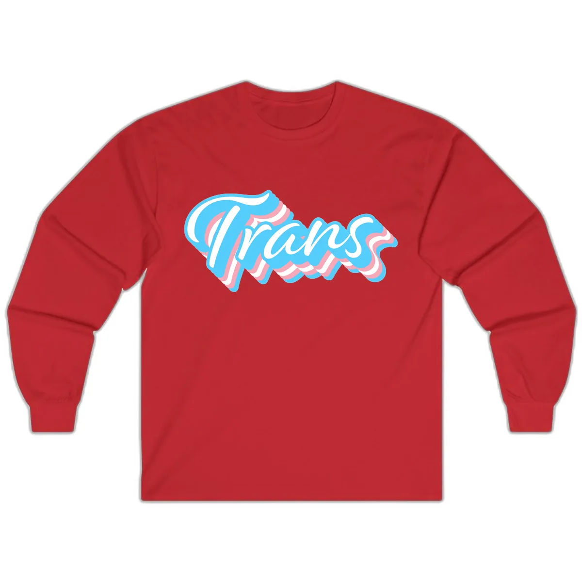 Waves Pride Design Long Sleeve in Red