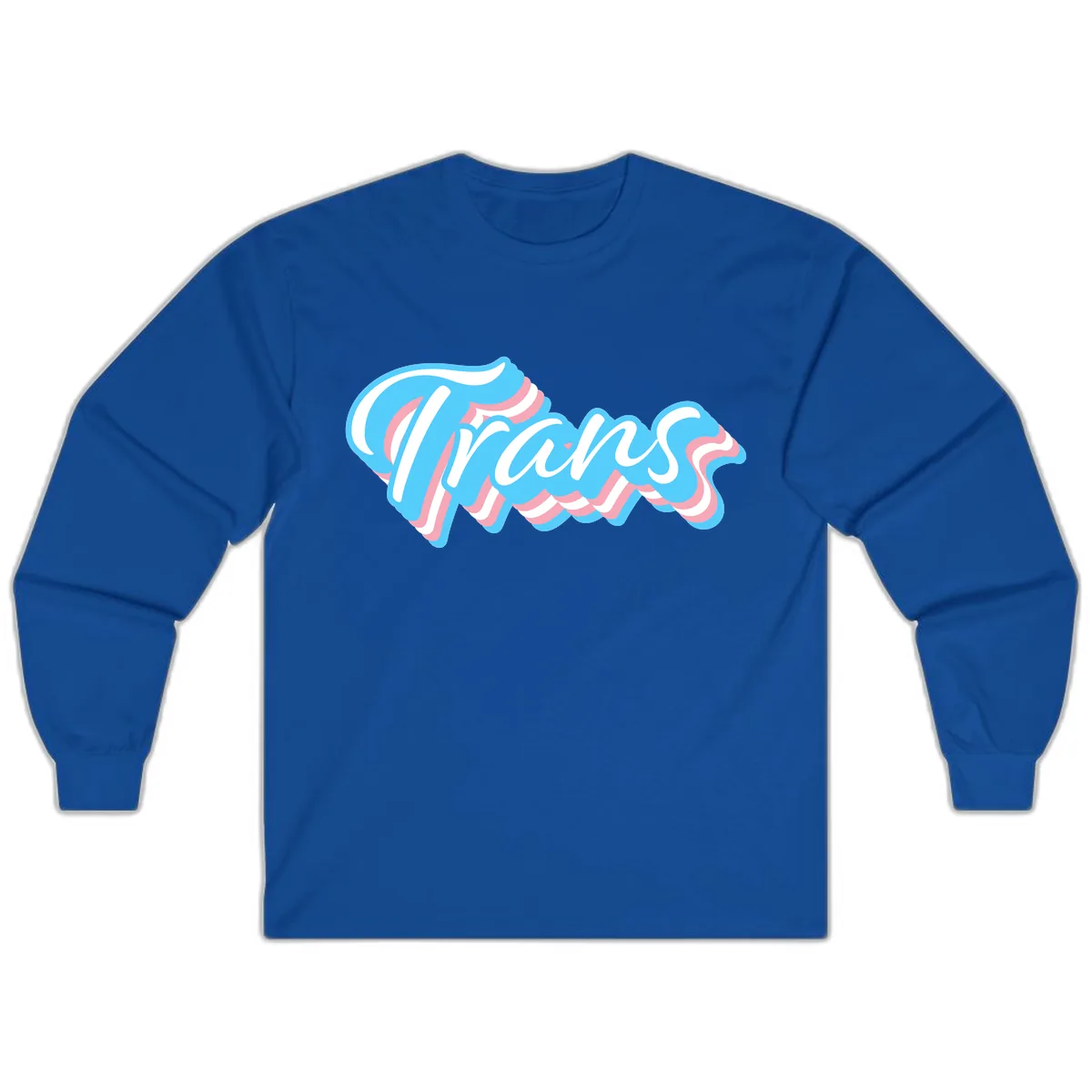 Waves Pride Design Long Sleeve in Royal
