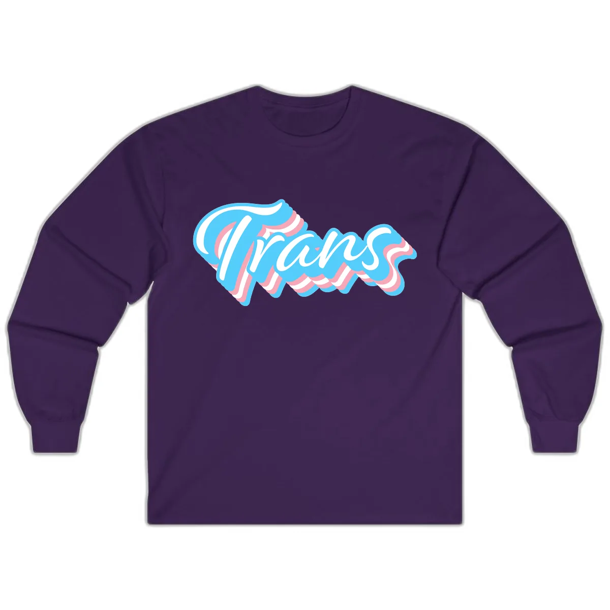 Waves Pride Design Long Sleeve in Purple