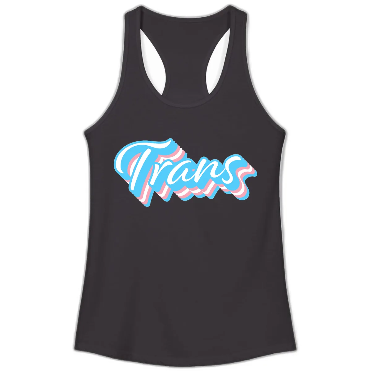 Waves Pride Design Ladies Tank in Black