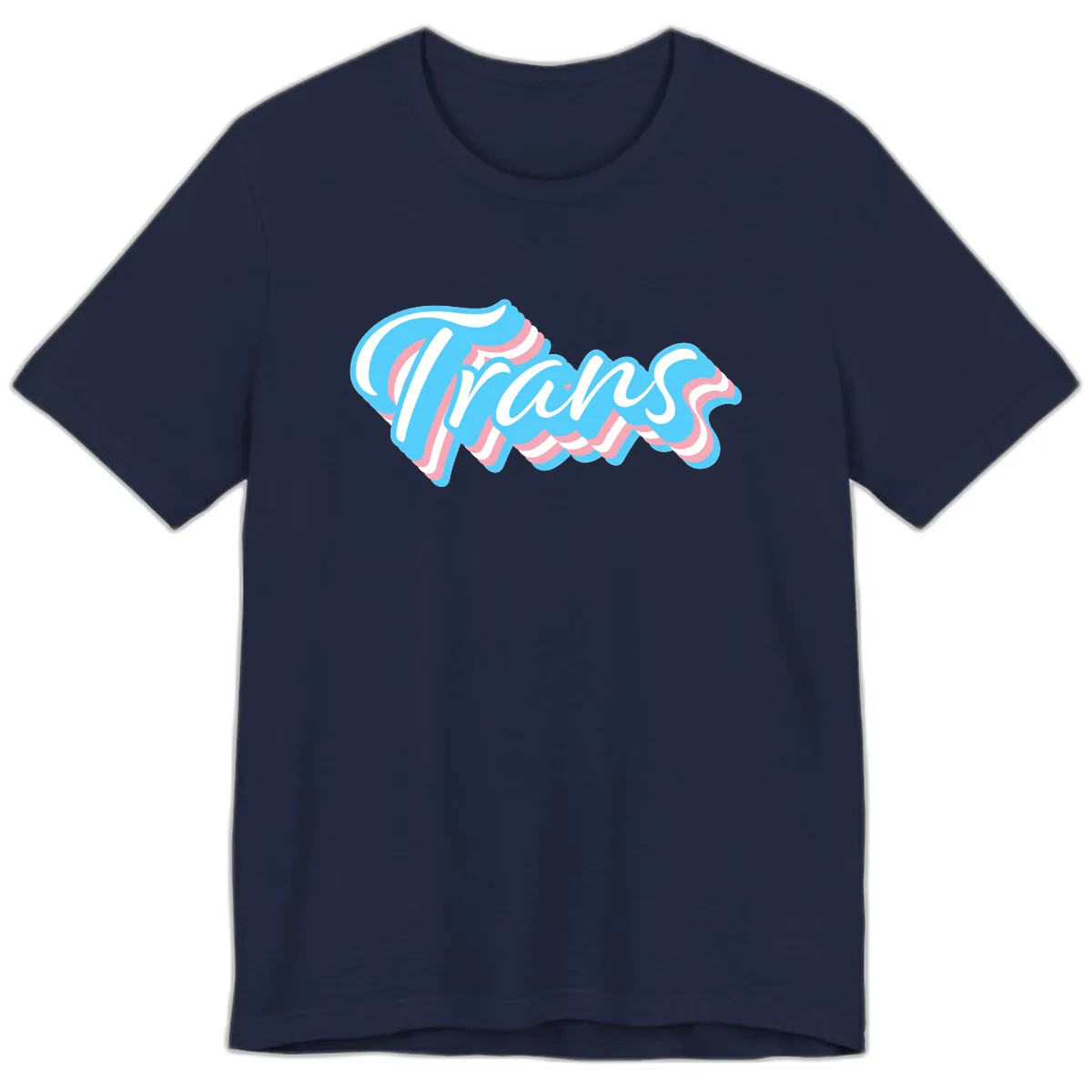 Waves Pride Design Premium T-Shirt in Navy