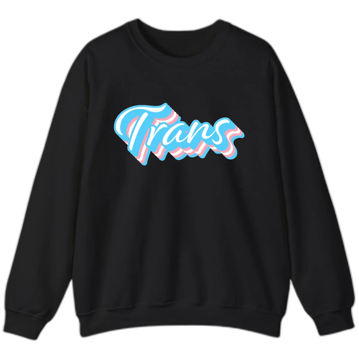 Waves Pride Design Sweatshirt in Black