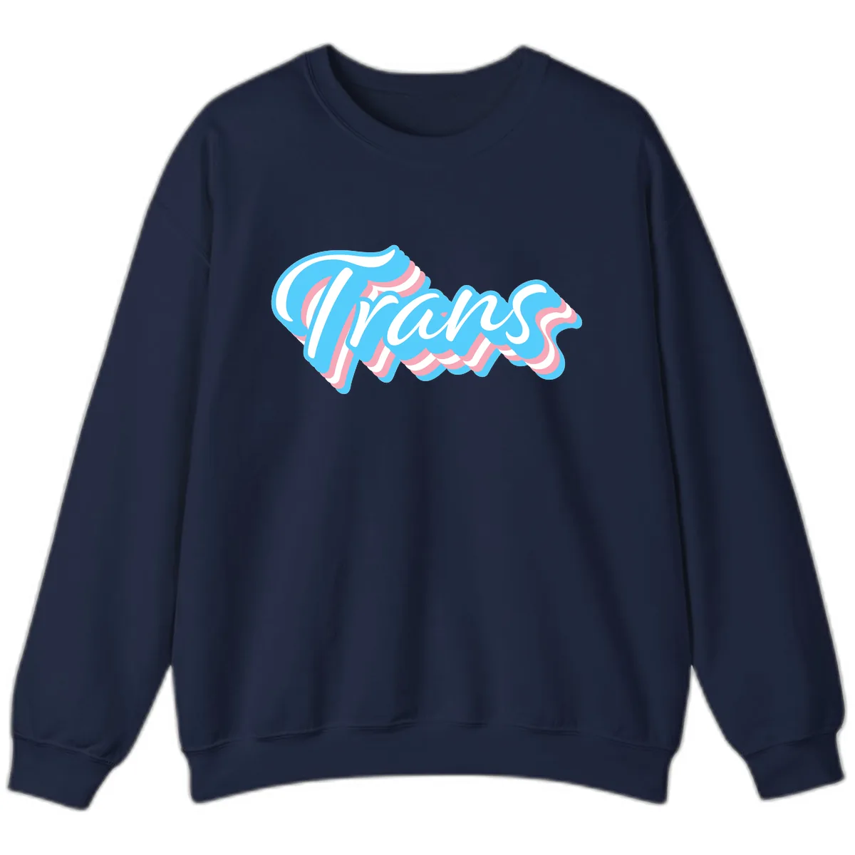Waves Pride Design Sweatshirt in Navy