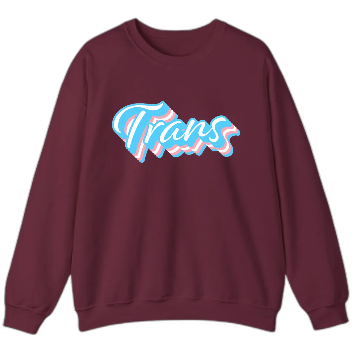 Waves Pride Design Sweatshirt in Maroon