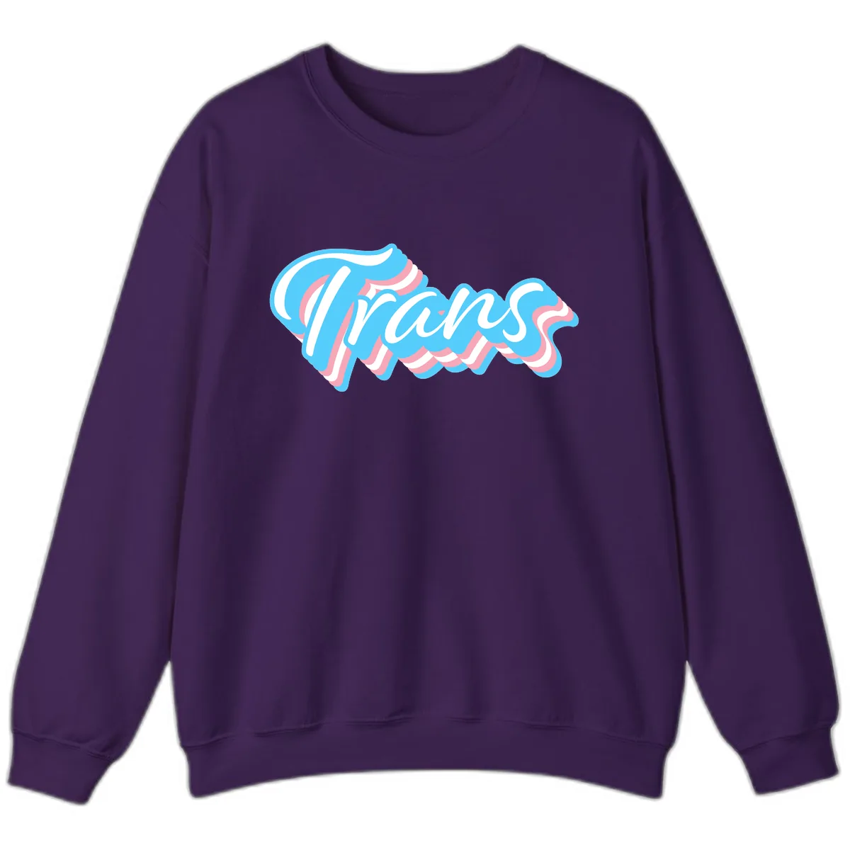 Waves Pride Design Sweatshirt in Purple