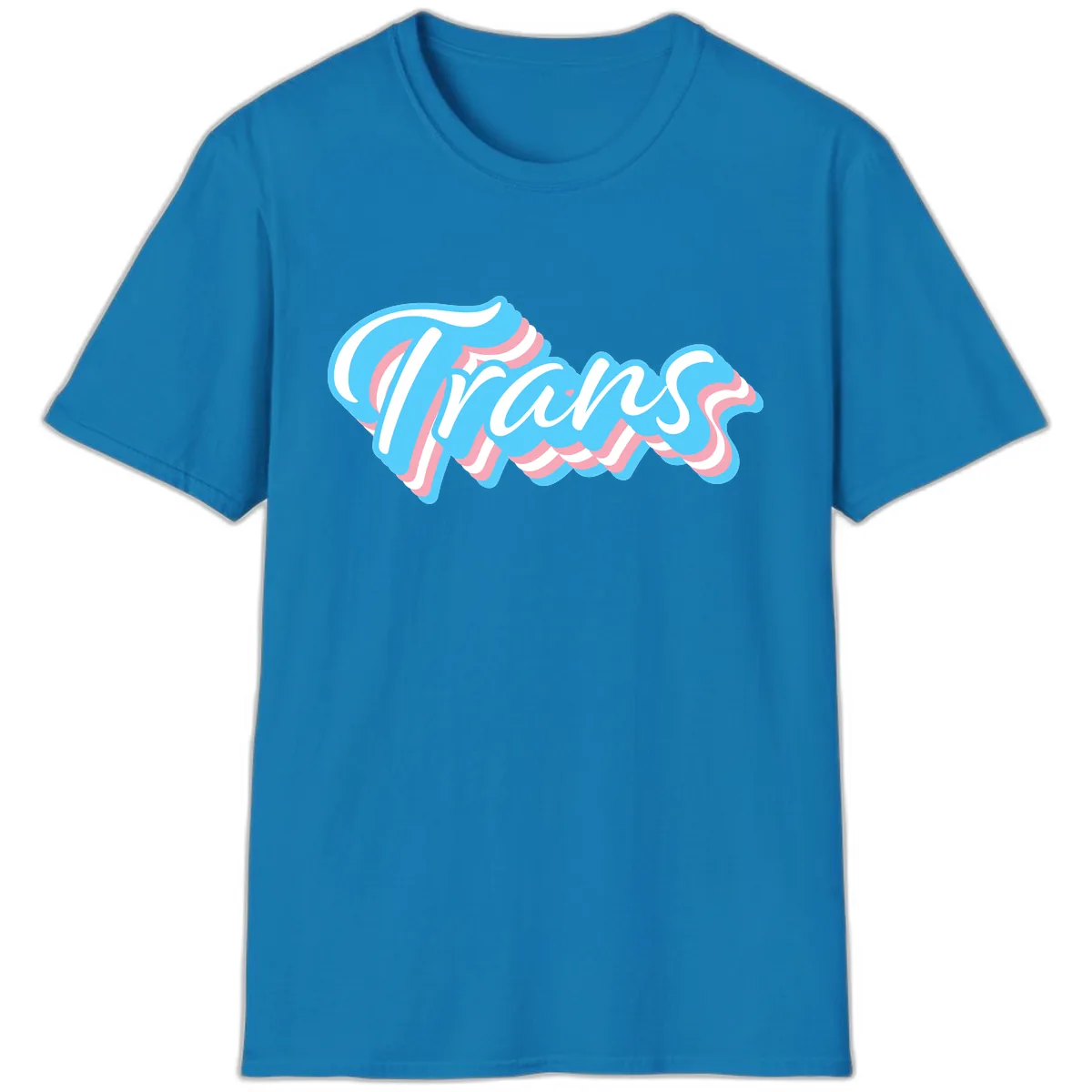 Waves Pride Design T-Shirt in Sapphire