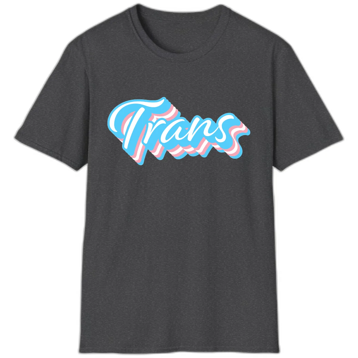 Waves Pride Design T-Shirt in Dark Heather