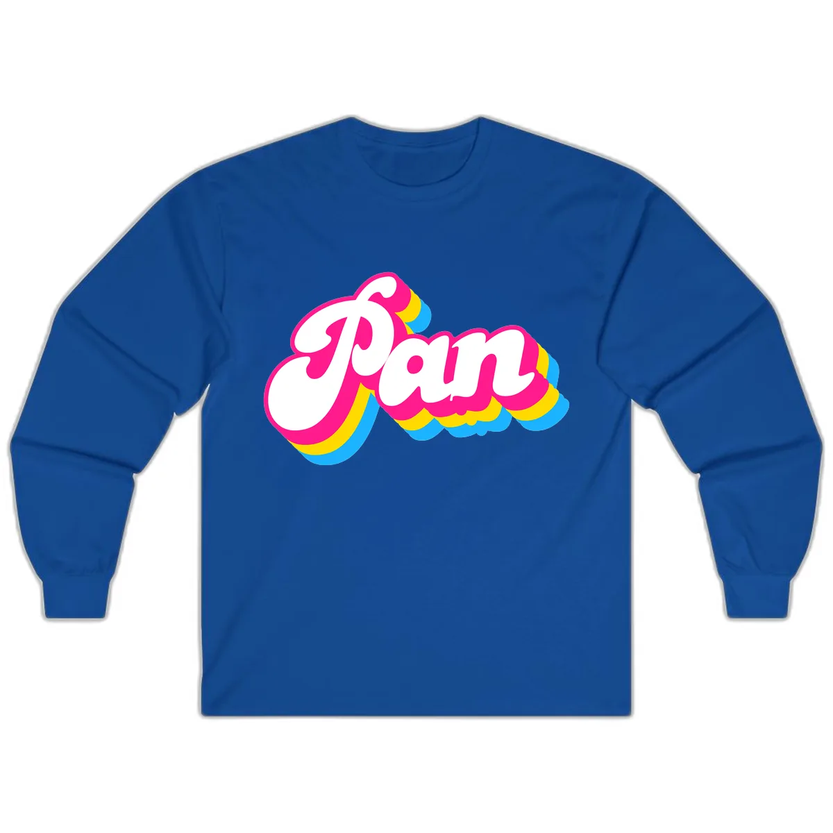 Pam Retro Pop Art Design Long Sleeve in Royal