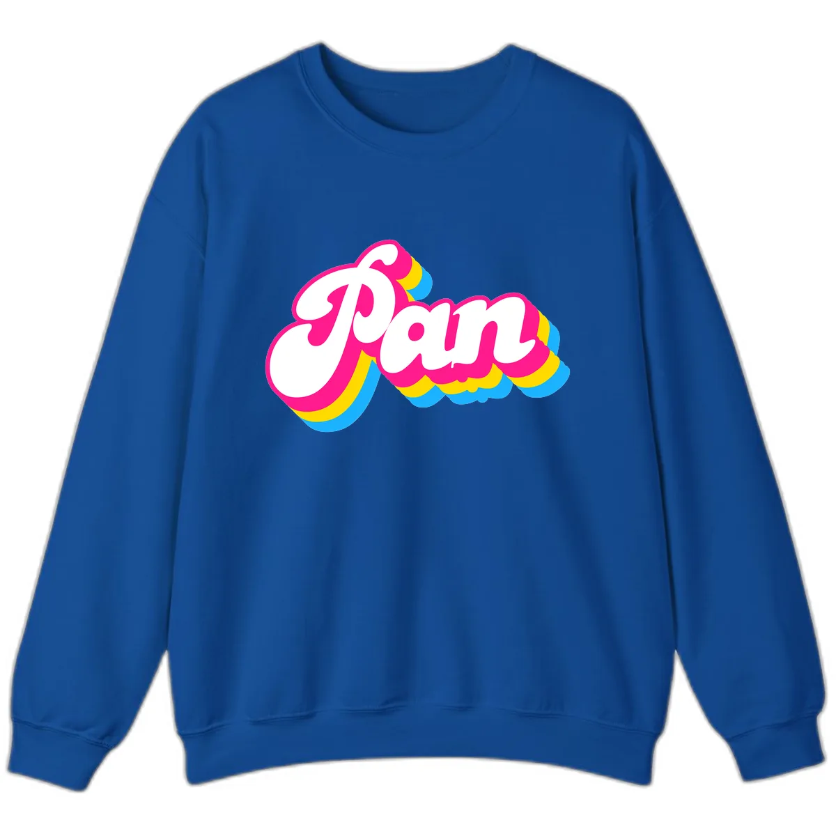 Pam Retro Pop Art Design Sweatshirt in Royal