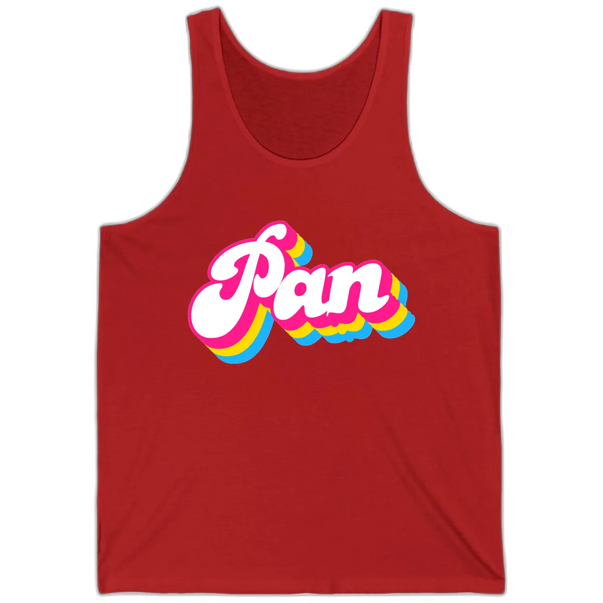 Pam Retro Pop Art Design Tank in Red