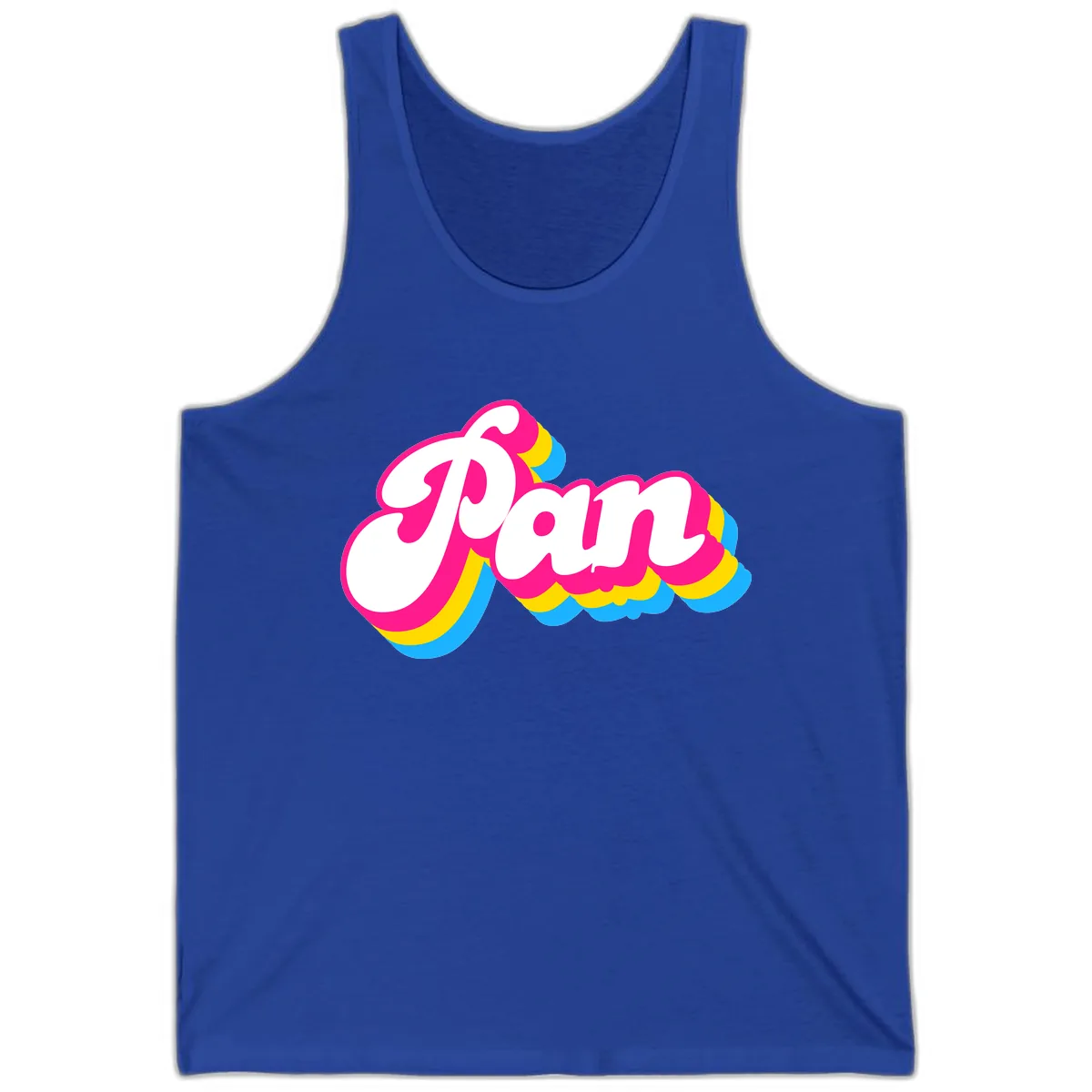 Pam Retro Pop Art Design Tank in True Royal