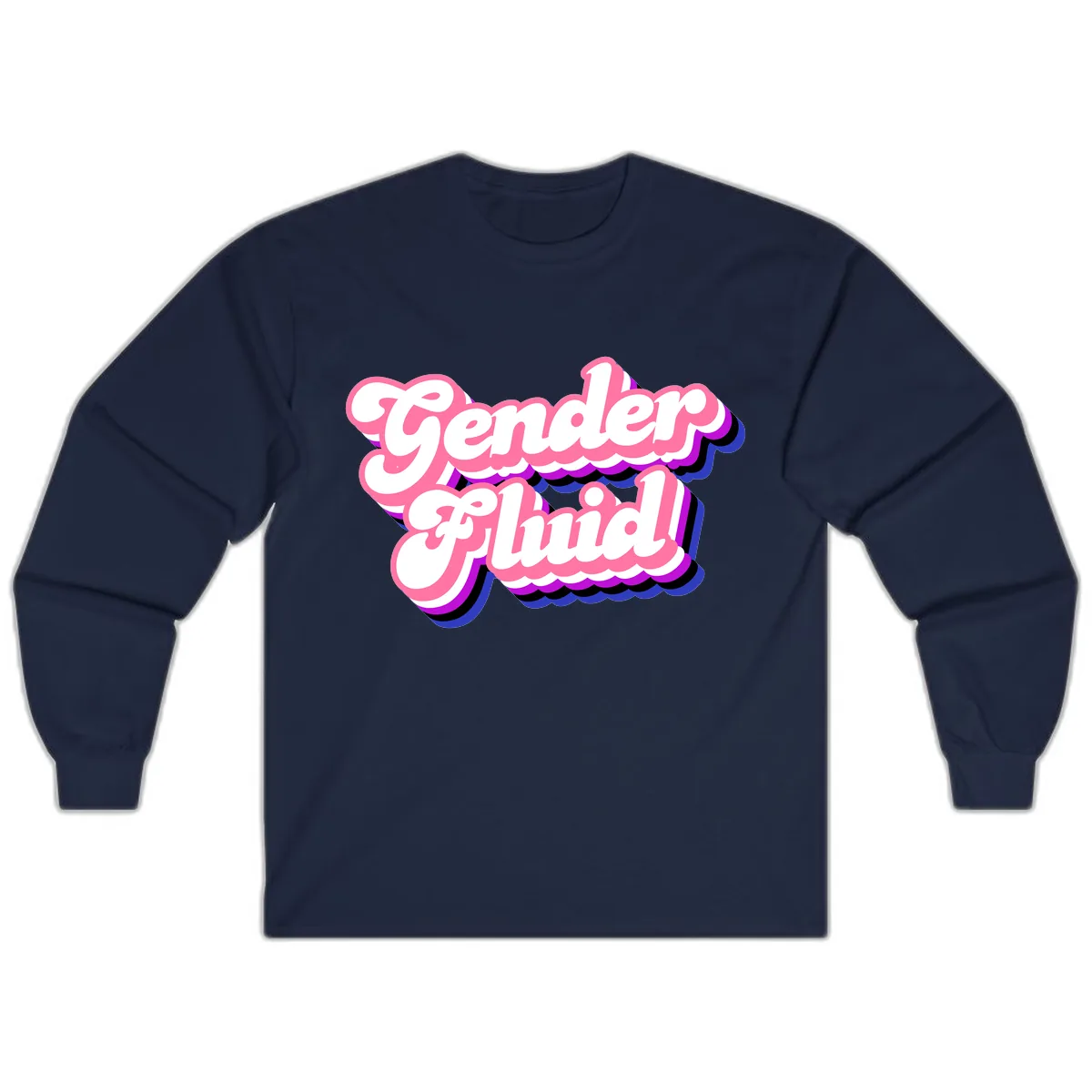 Gender Fluid Long Sleeve in Navy