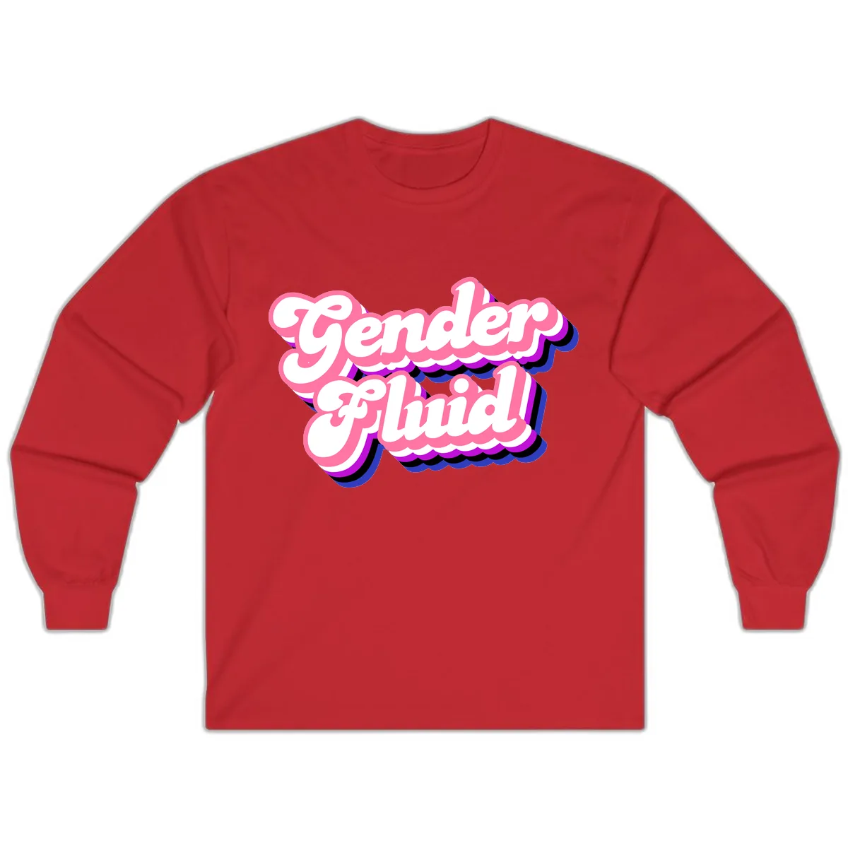 Gender Fluid Long Sleeve in Red