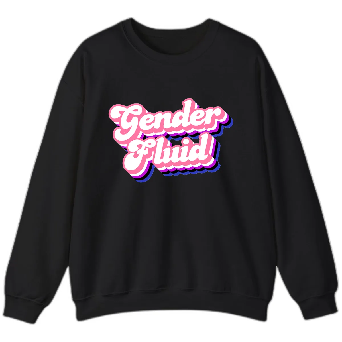 Gender Fluid Sweatshirt in Black