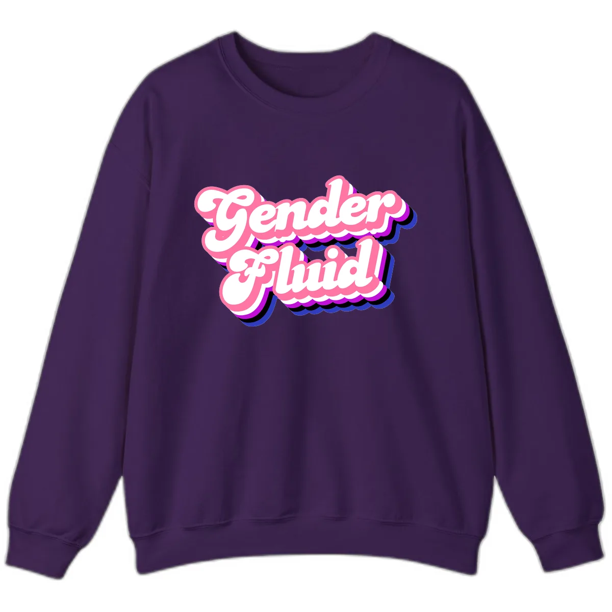 Gender Fluid Sweatshirt in Purple