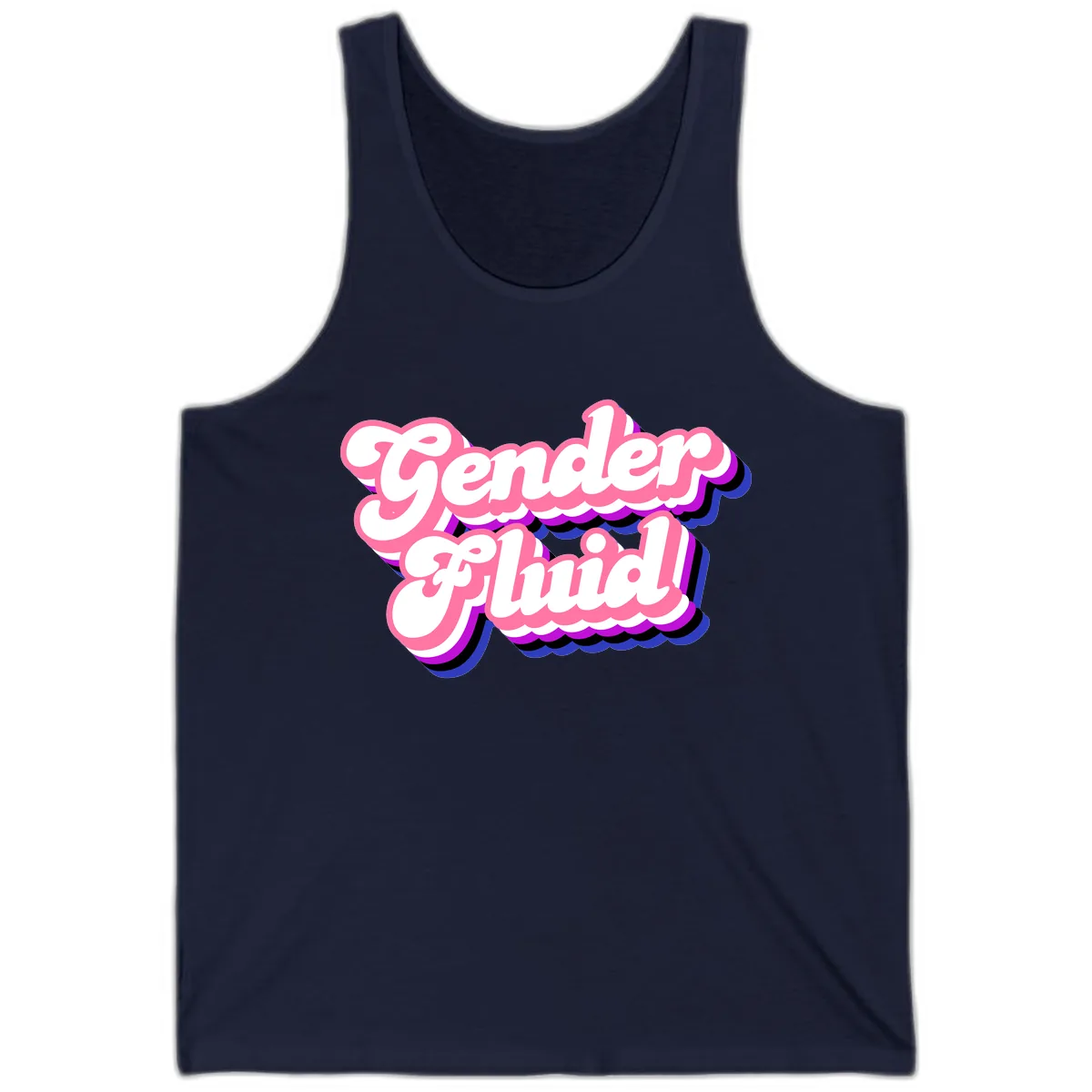 Gender Fluid Tank in Navy