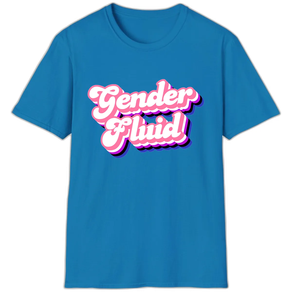 Gender Fluid T-Shirt in Sapphire