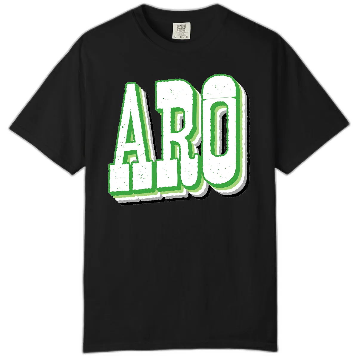 Aro Pride Design Comfort Color in Black
