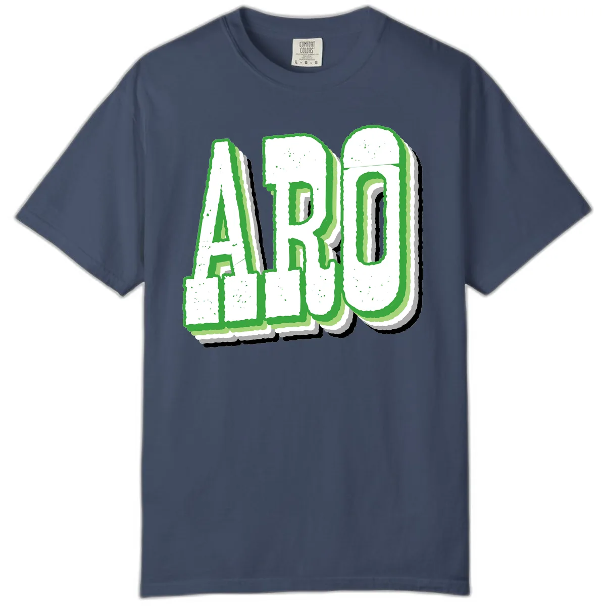 Aro Pride Design Comfort Color in Midnight