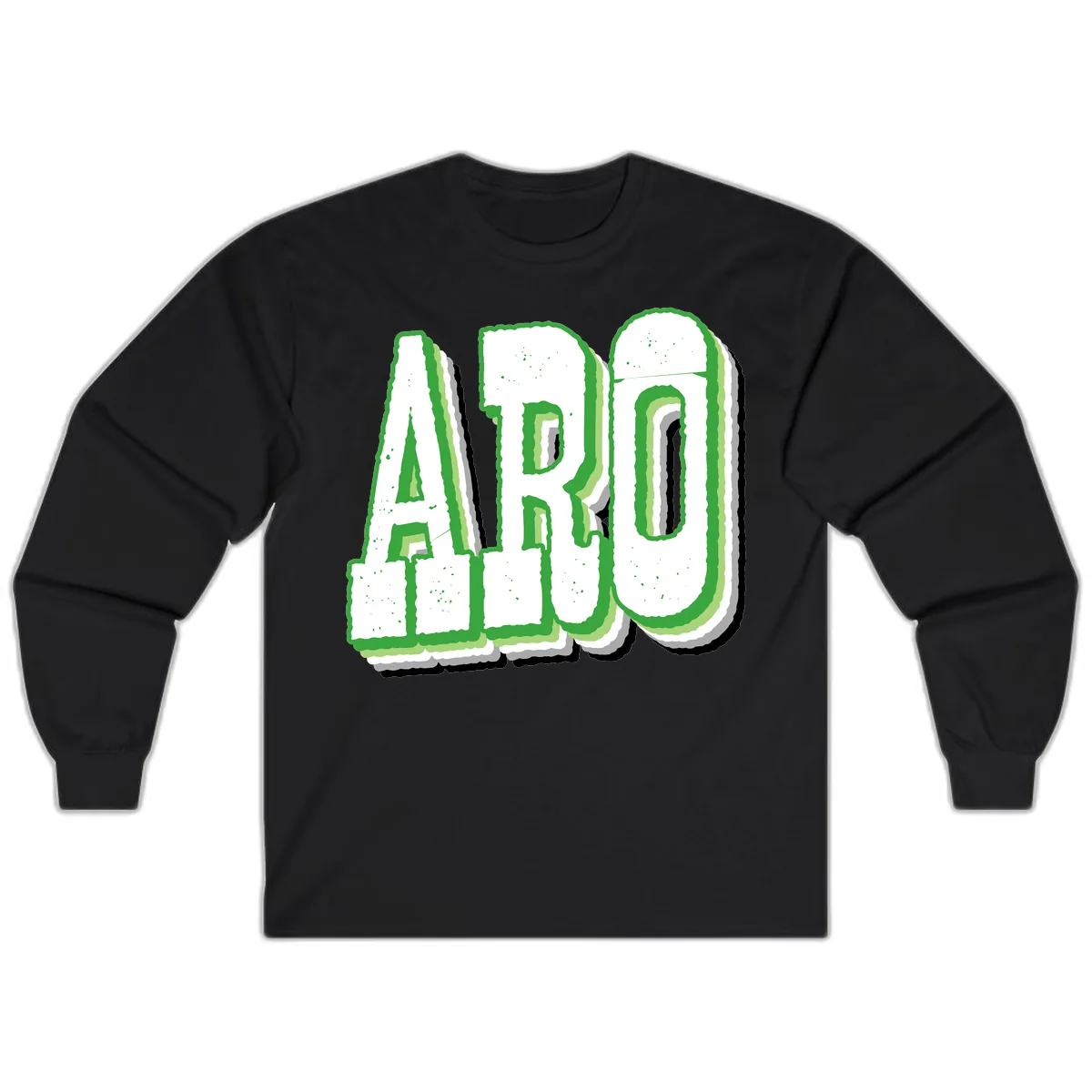 Aro Pride Design Long Sleeve in Black