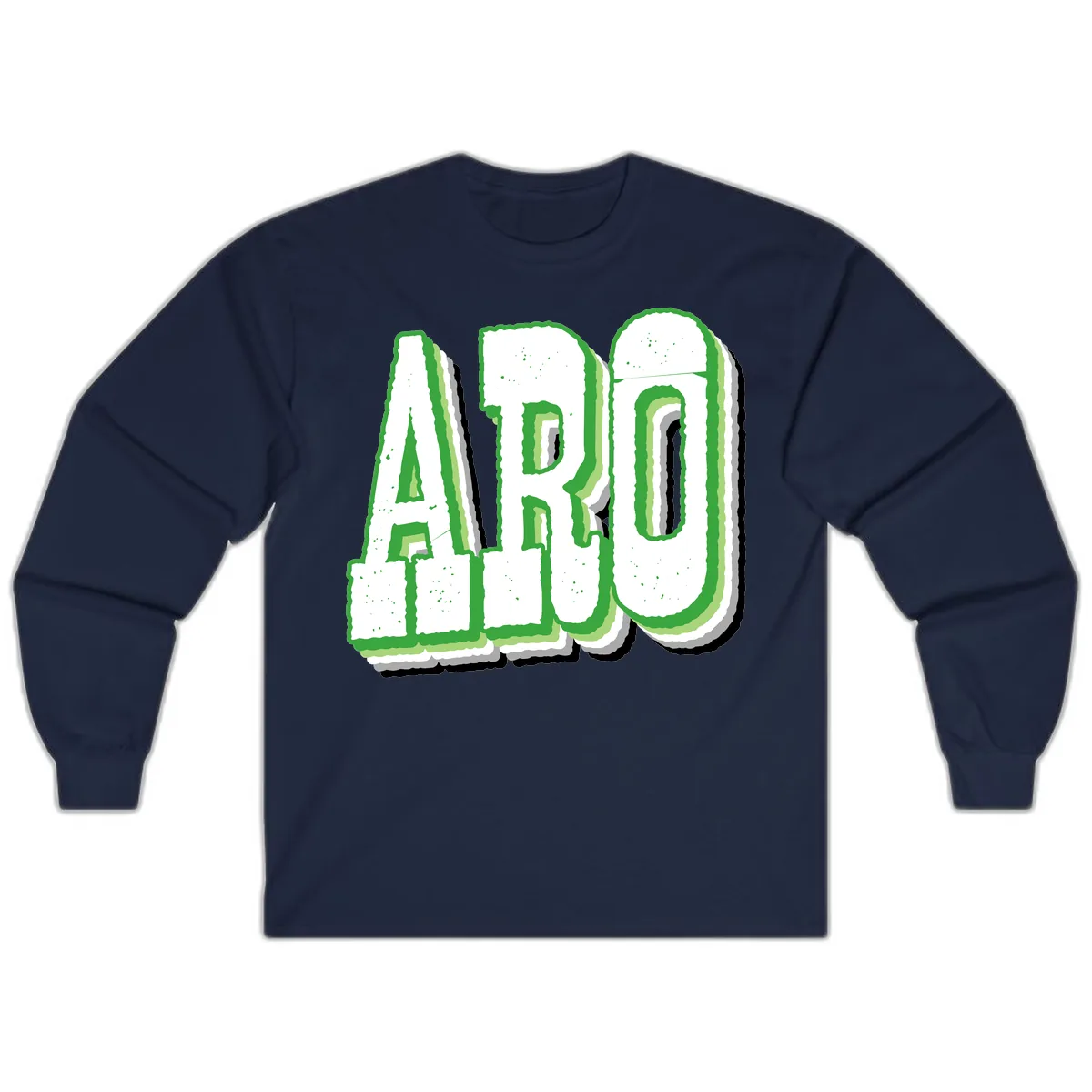 Aro Pride Design Long Sleeve in Navy