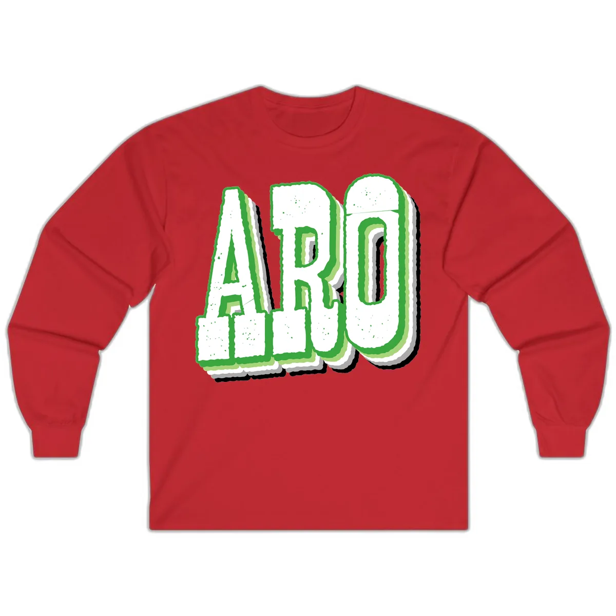 Aro Pride Design Long Sleeve in Red