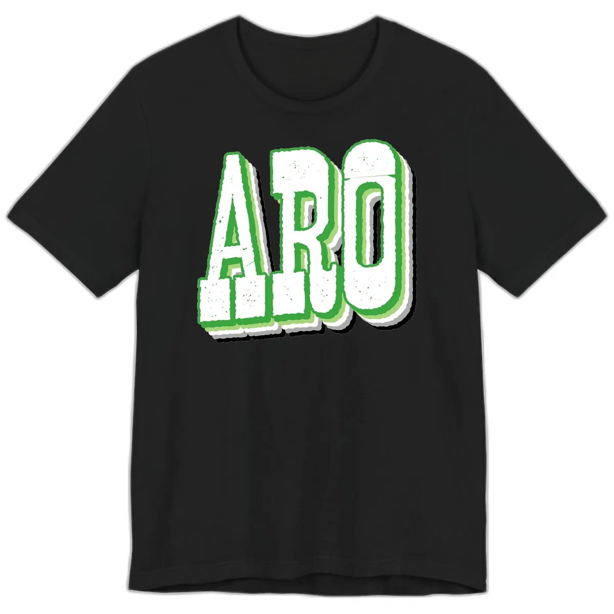 Aro Pride Design Premium T-Shirt in Black