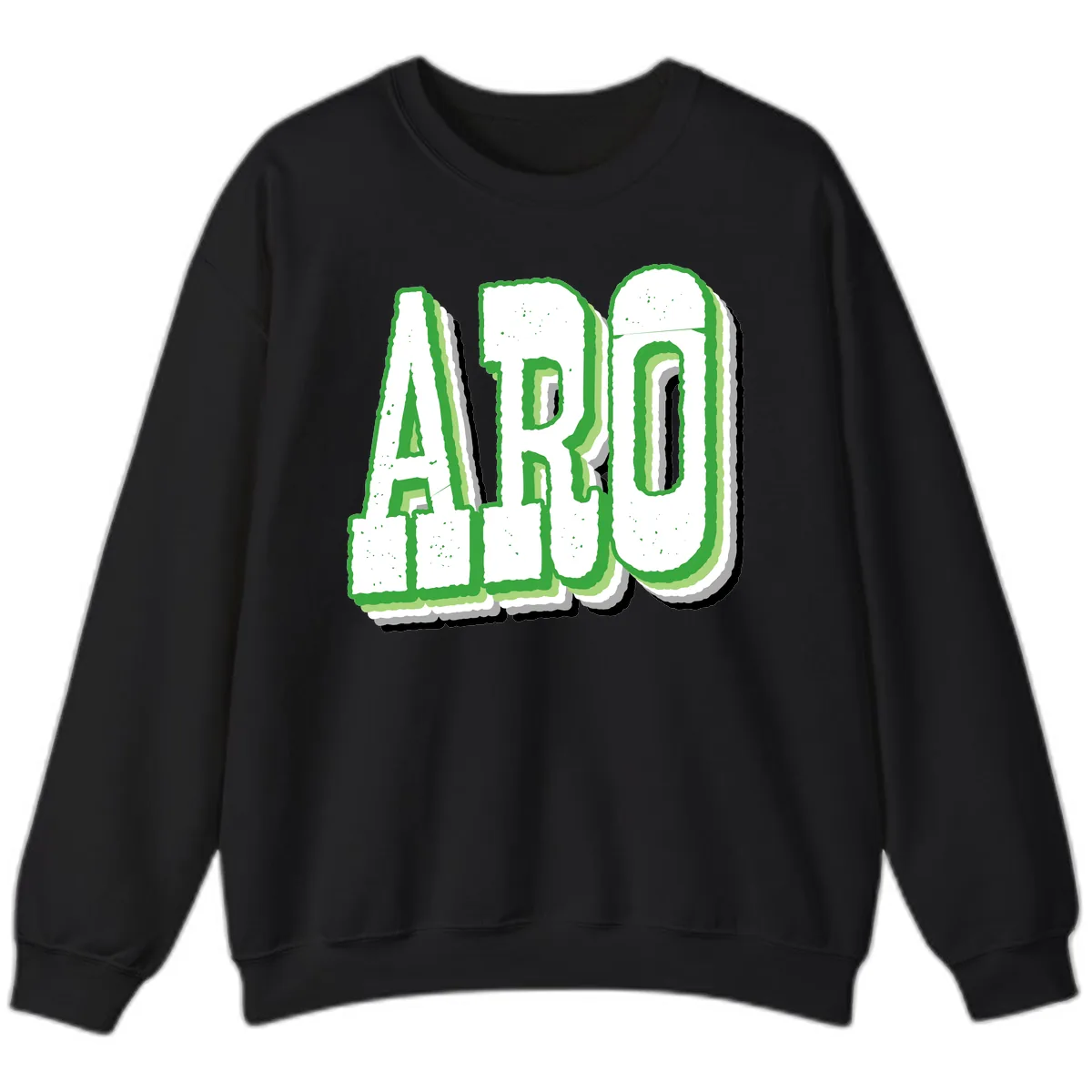 Aro Pride Design Sweatshirt in Black