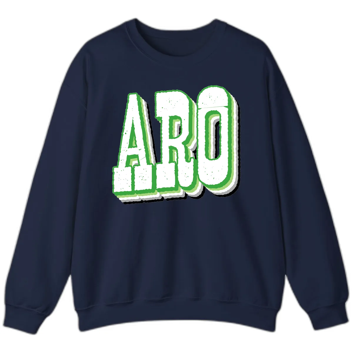 Aro Pride Design Sweatshirt in Navy