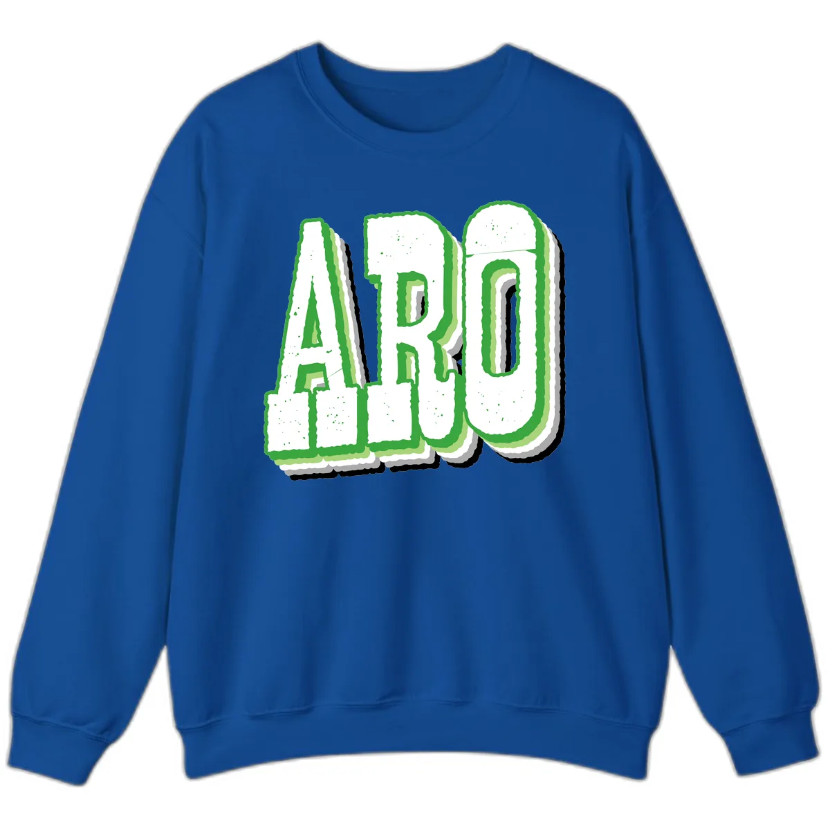 Aro Pride Design Sweatshirt in Royal
