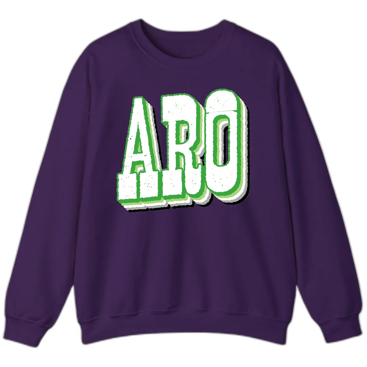 Aro Pride Design Sweatshirt in Purple