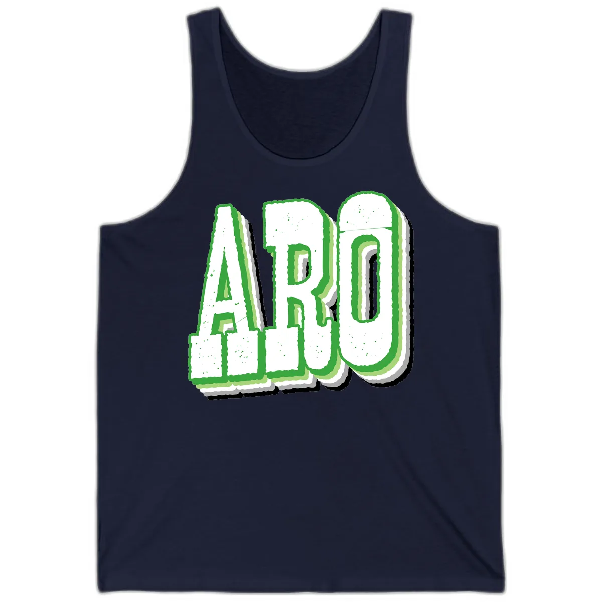 Aro Pride Design Tank in Navy