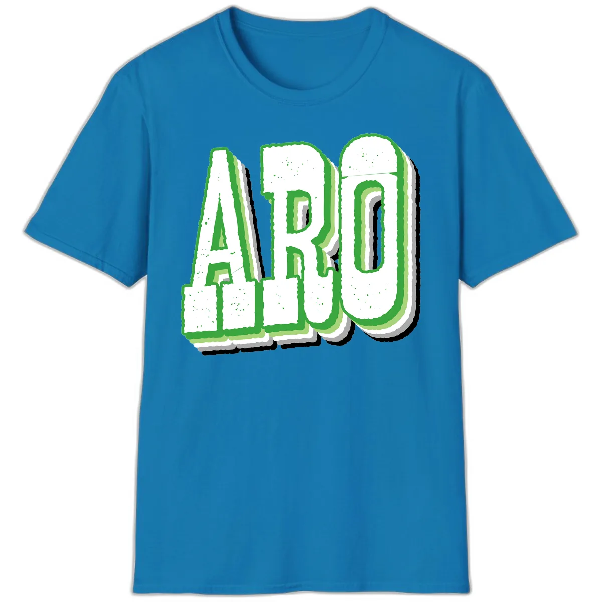 Aro Pride Design T-Shirt in Sapphire