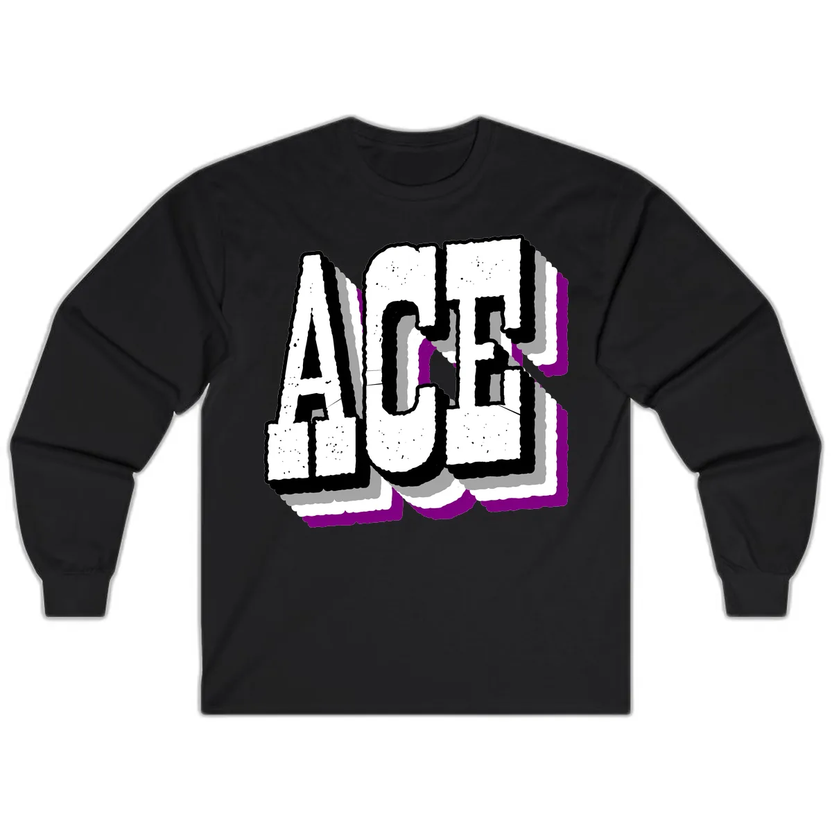 Alaska Cruise Adventure Typography Long Sleeve in Black