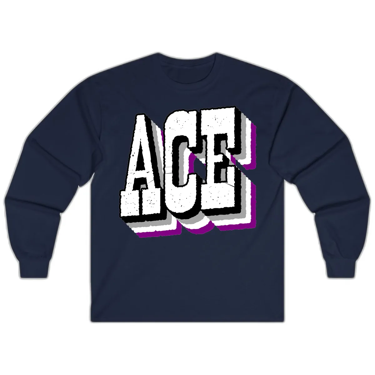 Alaska Cruise Adventure Typography Long Sleeve in Navy