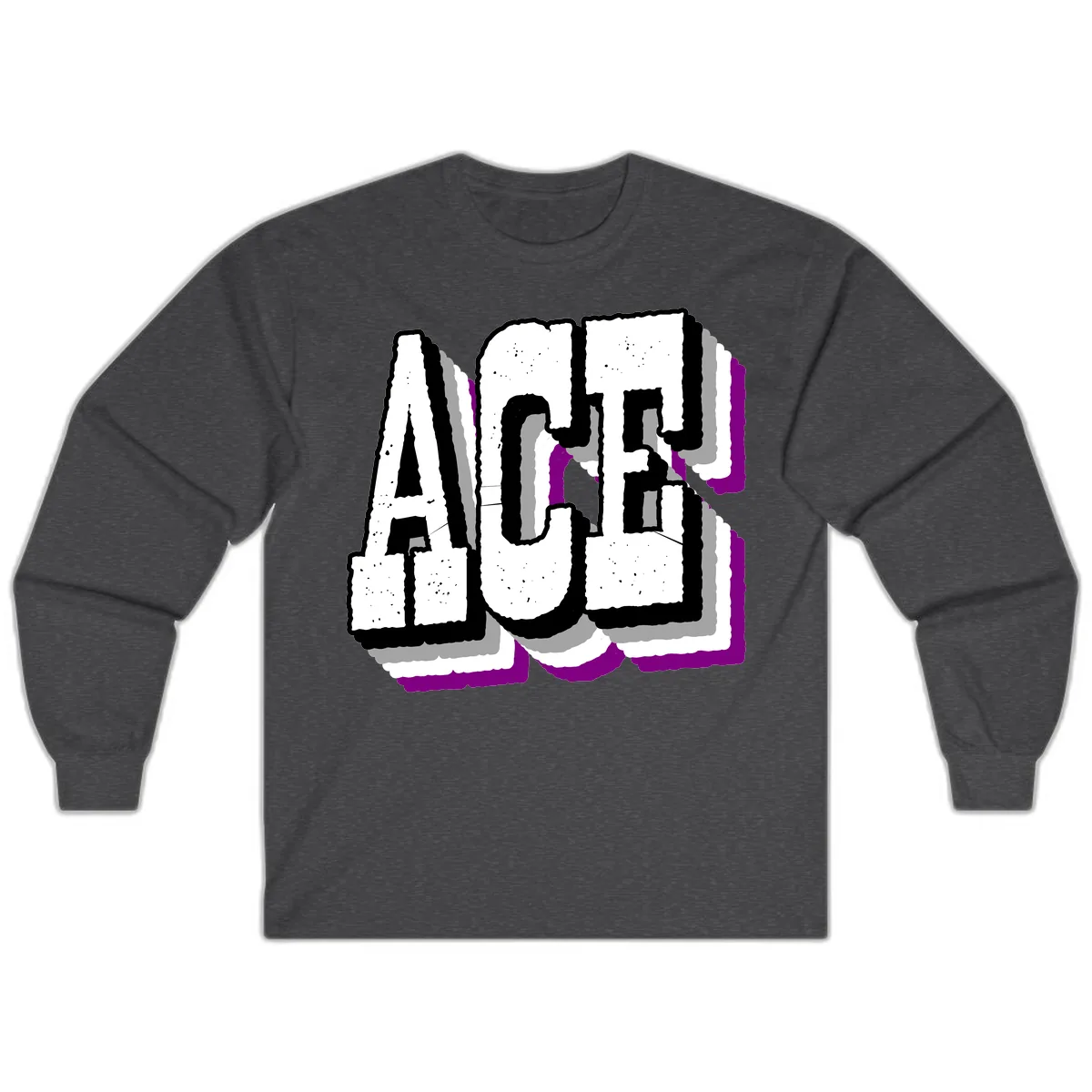 Alaska Cruise Adventure Typography Long Sleeve in Dark Heather