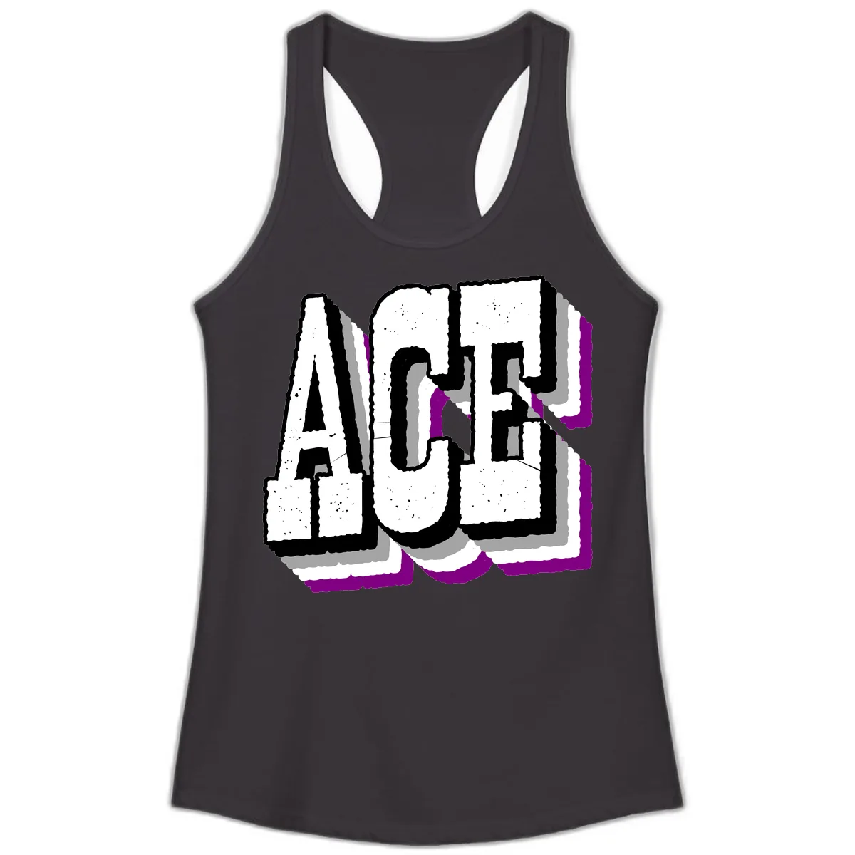 Alaska Cruise Adventure Typography Ladies Tank in Black