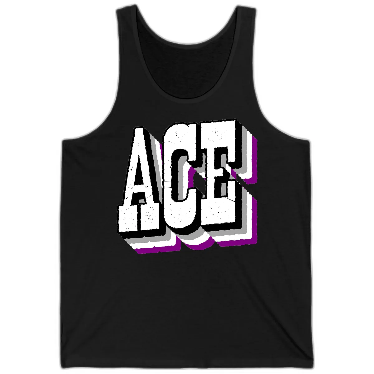 Alaska Cruise Adventure Typography Tank in Black