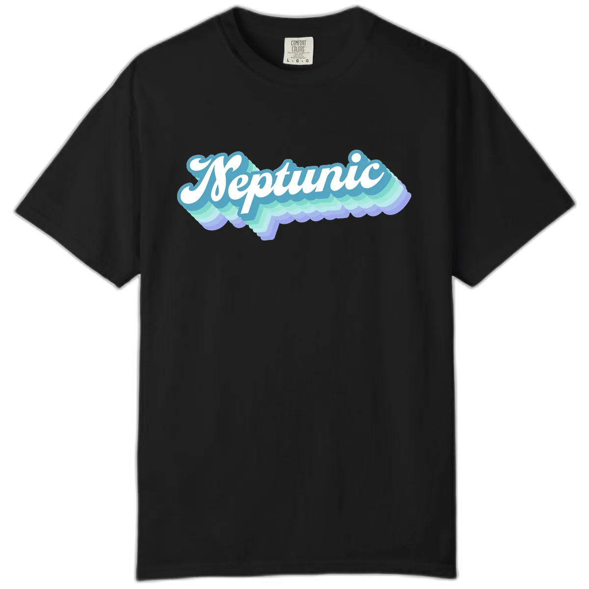 Neptune Cloud Typography Comfort Color in Black